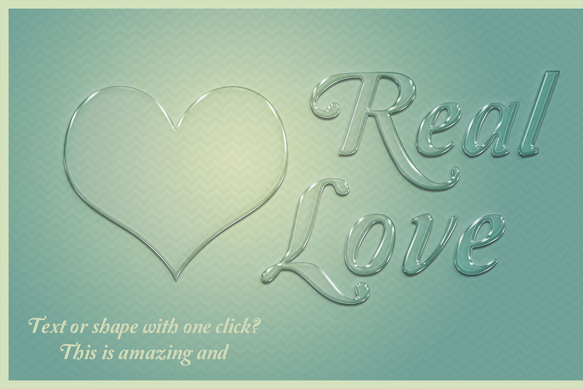 Glass Text Effect Photoshop Action preview 8