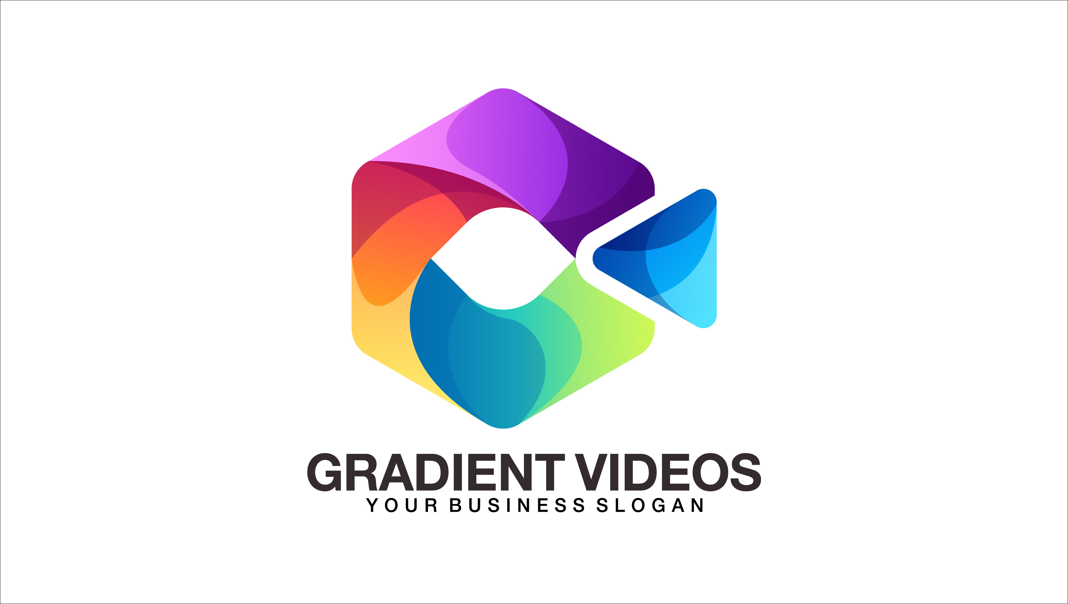 Video camera logo design in gradient, a Branding & Logo Template by ...