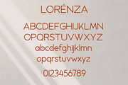 LORENZA - Elegant Sans Serif, a Sans Serif Font by Almarkhatype (Thumbnail 7 of 9)