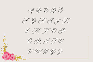 Belflower Script Modern Signature