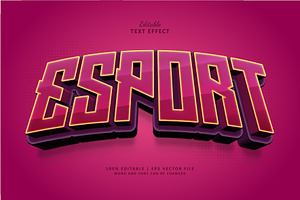 Text Effect Esport Game Esport