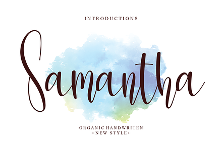 Samantha | Script font, a Script Font by Scratchones