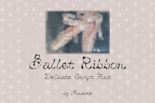 Ballet Ribbon: Handwritten Font