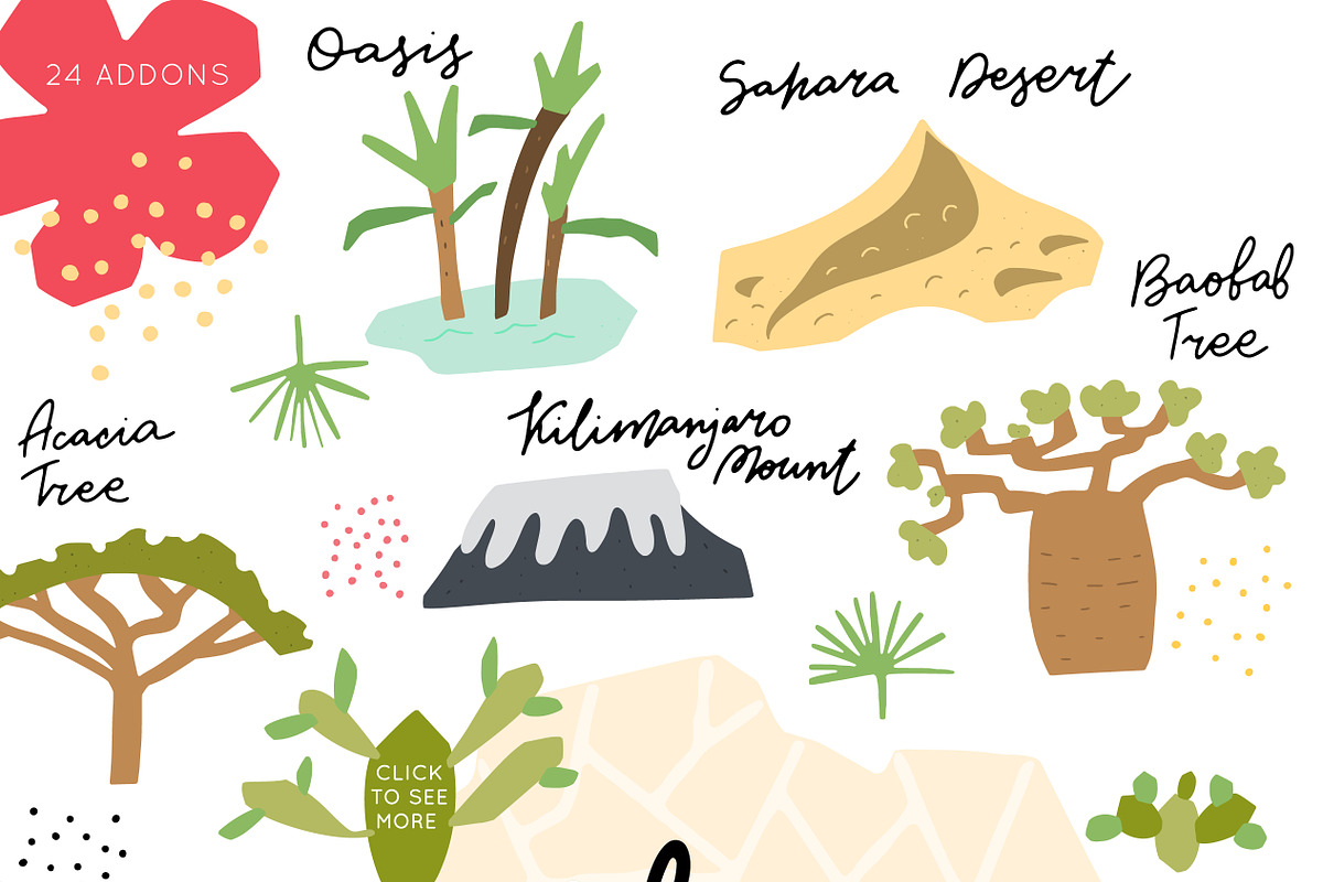 Kids Minimal Animals. Africa, an Object Graphic by Creativemaker (Photo 3 of 11)