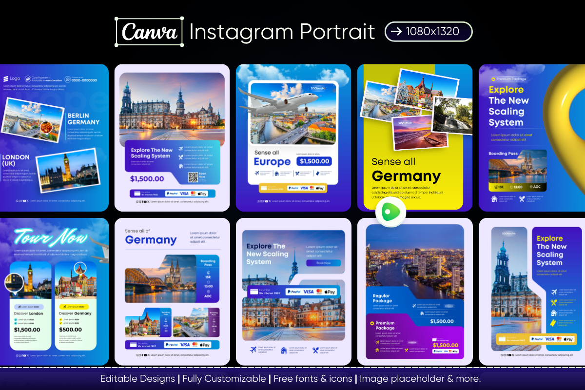 TourPro – Travel&Tour Canva Template, a Social Media Template by Exceptionalways (Photo 3 of 5)