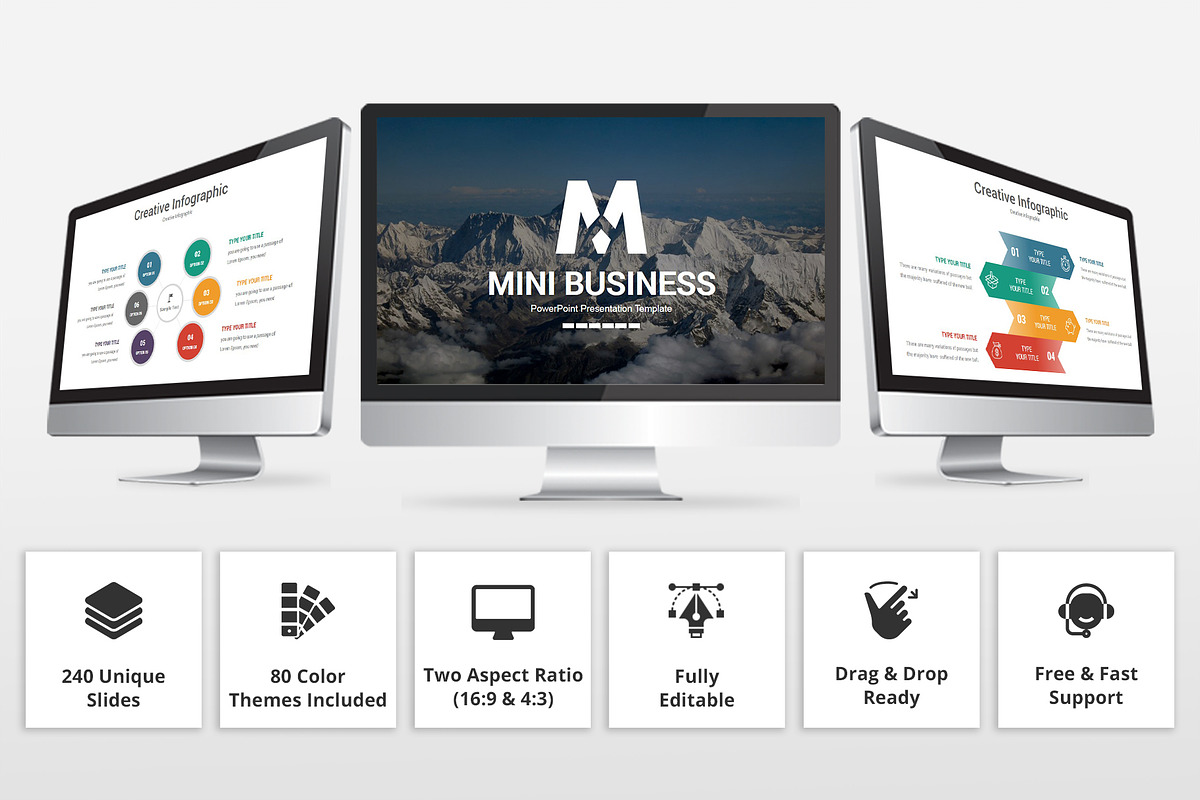 Mini Business PowerPoint Template, a Presentation Template by GraphicStan (Photo 2 of 30)