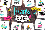 30 Funny Lettering Cards Collection!, a Card Template by Velliniki (Thumbnail 1 of 5)