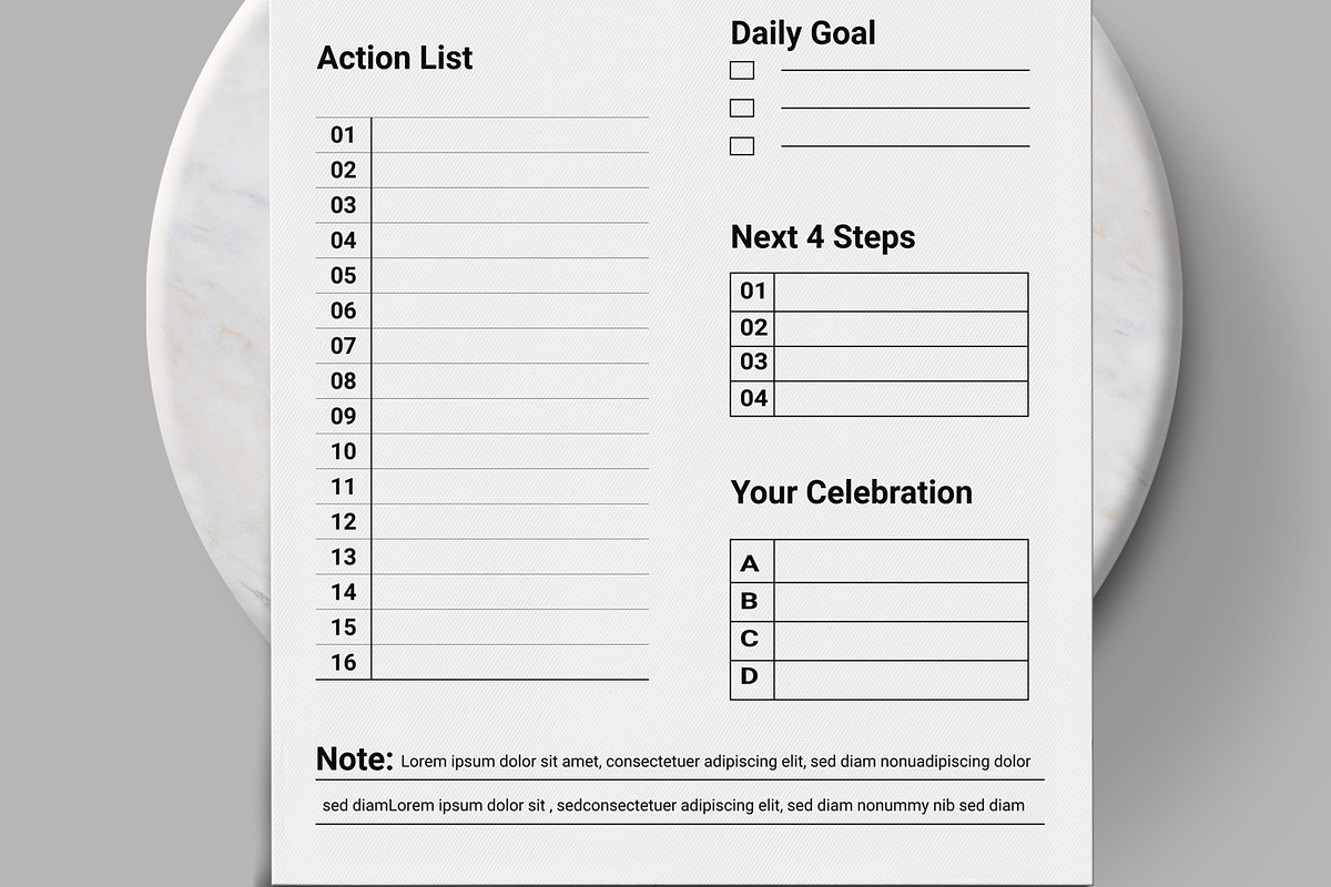Daily and Weekly Planner Design, a Stationery Template by MightyDesign (Photo 7 of 8)