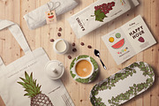 Vegan restaurant identity creator, a Food Illustration by Alfazet Chronicles (Thumbnail 8 of 12)