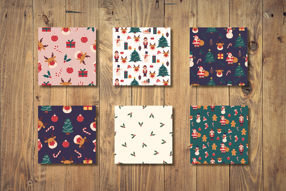 Christmas Patterns, a Seasonal Illustration by Sabina_Ava (Photo 4 of 7)