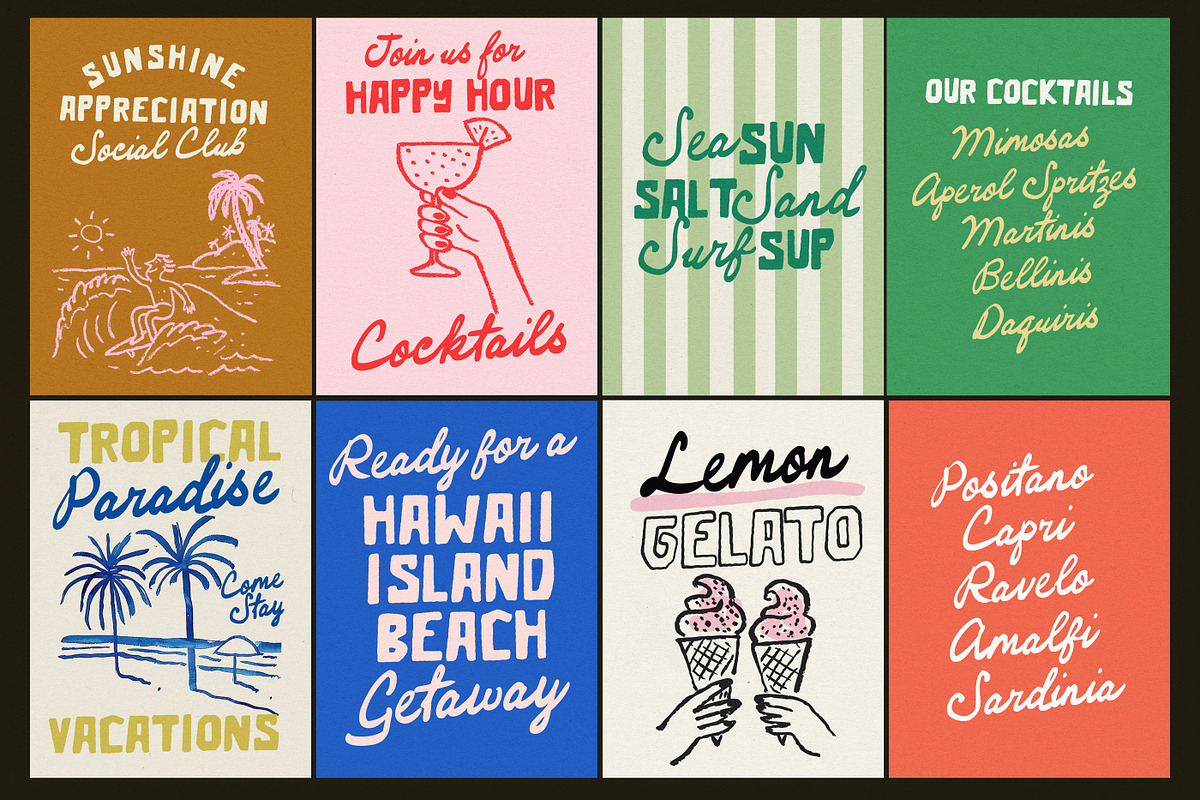 Coastal Cabana Island Style Font Duo, a Handwritten Font by Nicky Laatz (Photo 16 of 29)