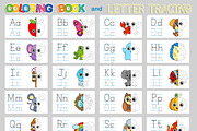 ABC coloring book and letter tracing, an Animal Illustration by Nataliia Toporovska (Thumbnail 2 of 5)