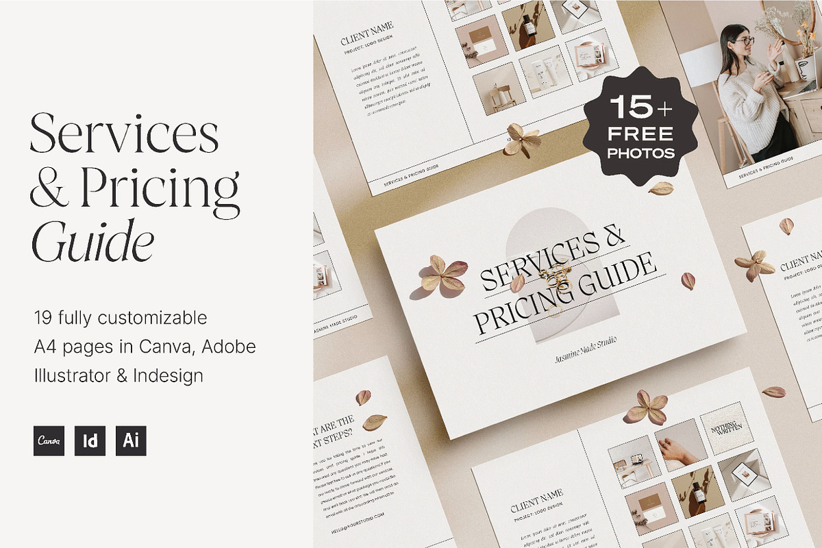 Services & Pricing Guide, a Presentation Template by Wild Theory (Photo 1 of 15)