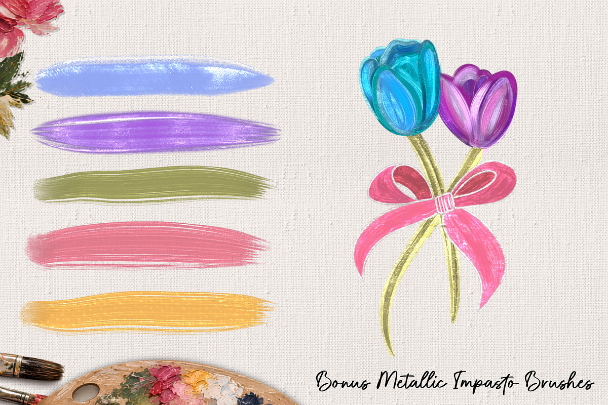 Oil & Thick Paint Procreate BrushSet, a Brush Add-On by Wicked Creative (Photo 8 of 8)