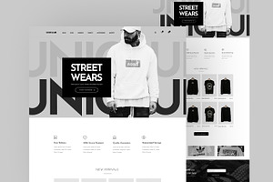 Uniclub - T-shirt Website Template