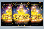 New Year 2018, a Flyer Template by tmcom (Thumbnail 1 of 2)