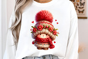 Yarn Crochet Valentines Gnome PNG, an Illustration by SinaCreation (Thumbnail 9 of 11)