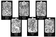 Fantasy Tarot cards, a Decorative Illustration by Samiramay (Thumbnail 3 of 15)