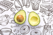 Breakfast Food Illustrations, a Food Illustration by BarcelonaShop (Thumbnail 4 of 4)