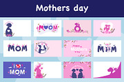 Mothers day background vector set, a Seasonal Illustration by foxndeer (Thumbnail 1 of 4)