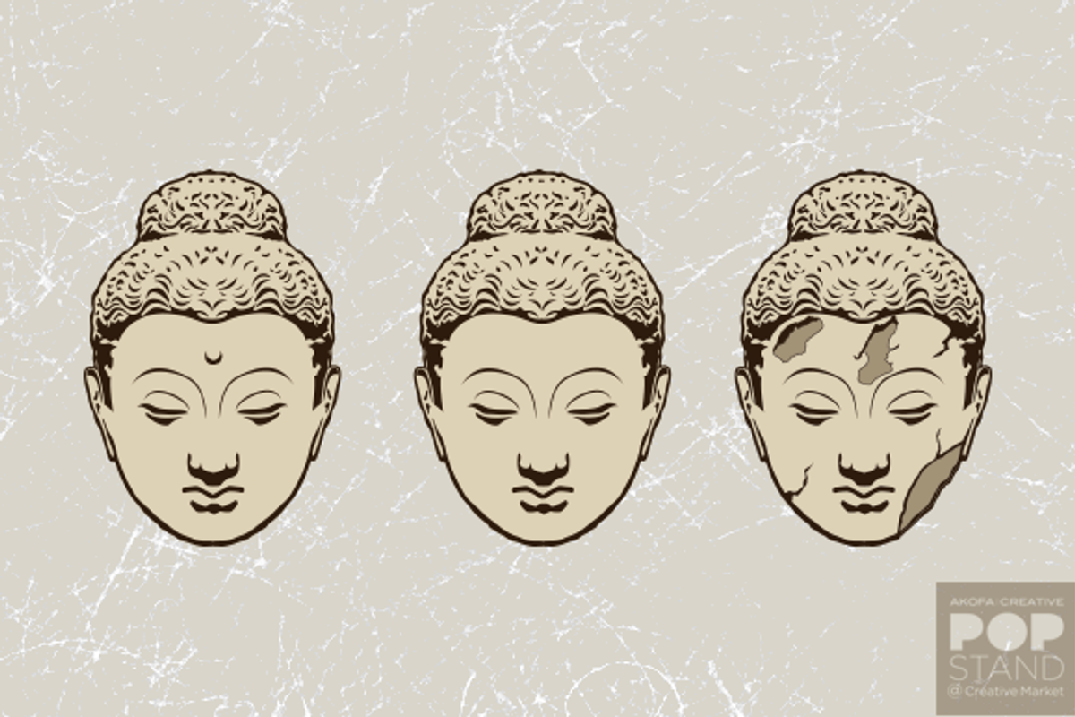 Heads of Buddha, an Illustration by AKOFA Creative POP Stand (Photo 1 of 4)