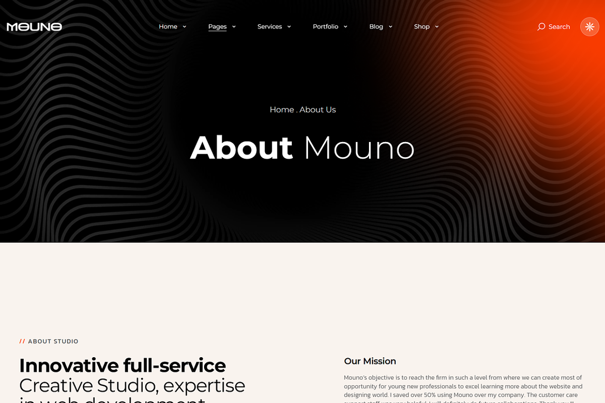 Creative Digital Agency WordPress, a WordPress Template by MasterDesigns (Photo 2 of 11)