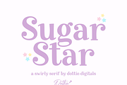 Sugar Star Font – Handwritten Serif, a Serif Font by Dottie Digitals (Thumbnail 1 of 3)
