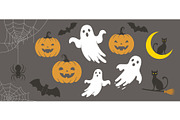 Cute Halloween vector illustration, a Seasonal Illustration by Yayasya (Thumbnail 1 of 3)