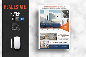 Real Estate Flyer Template, a Flyer Template by Template Shop
