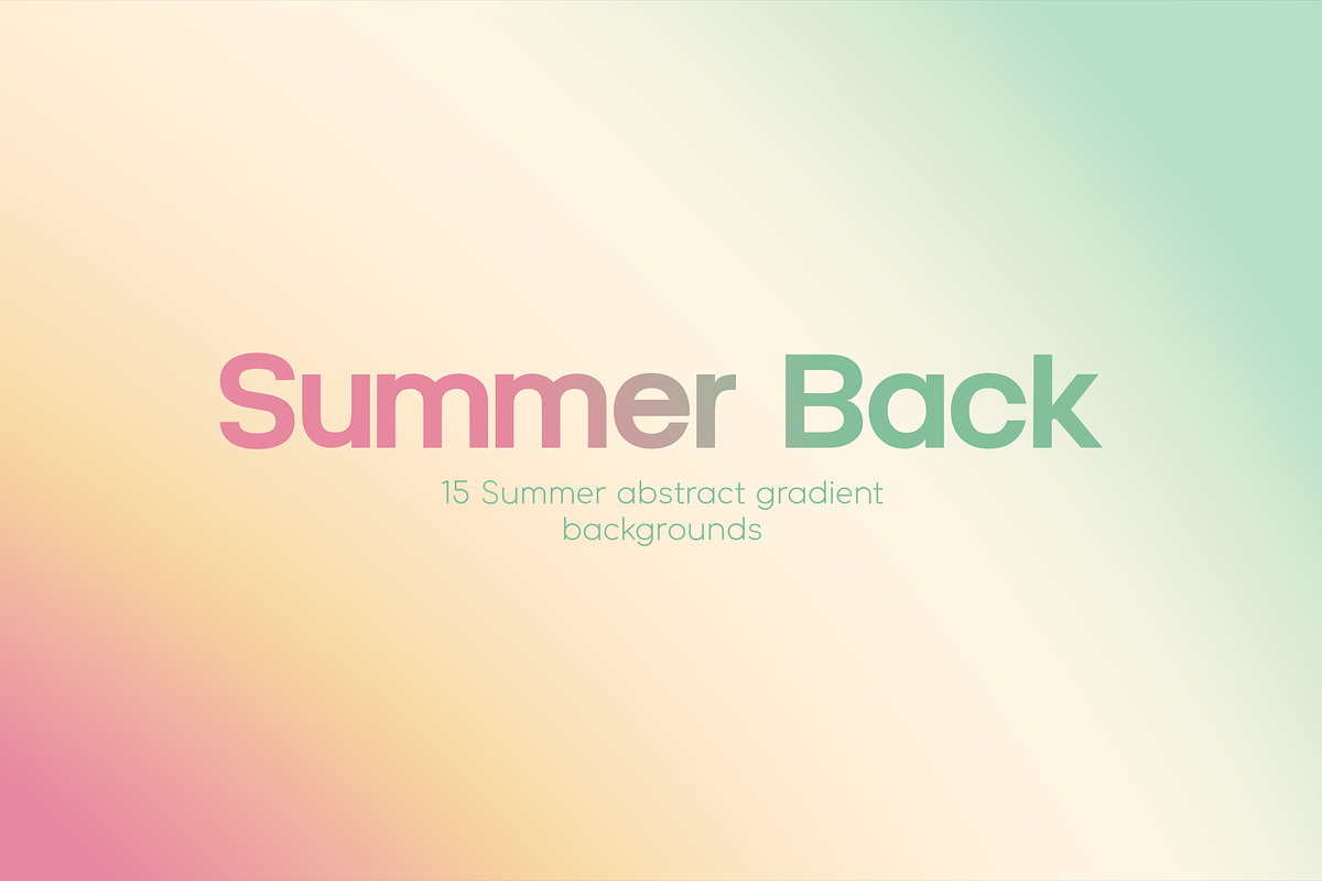 Summer Abstract Gradient Collection, a Texture Graphic by Ghurafa Studio (Photo 1 of 10)