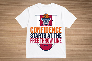 Confidence Starts at the Free Throw, an Object Graphic by balal