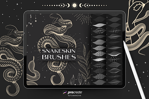 Procreate snake skin brushes