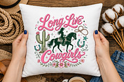 Western Cowgirl & Cowboy Clipart, a Seasonal Illustration by OK Design (Thumbnail 4 of 6)