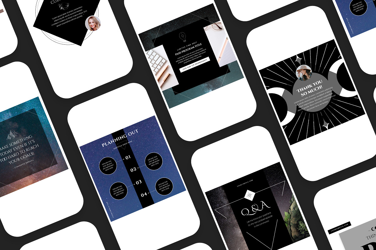 COSMIC - Engagement & Branding Pack, a Social Media Template by Typography Prime (Photo 16 of 16)