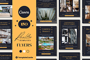 150 Realtor Flyer Canva Templates, a Templates & Theme by TemplateCastleStore (Thumbnail 1 of 9)