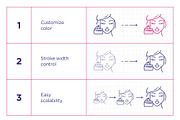Beauty and Cosmetics Line Icon Set, an Outline Icon by iStar Design (Thumbnail 8 of 8)