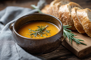 Delicious homemade pumpkin soup, a Food & Drink Photo by MistyDay
