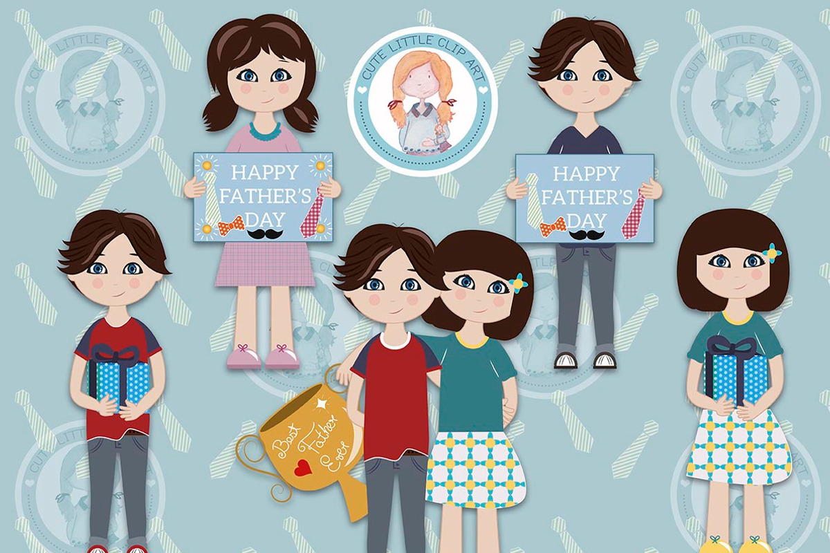 Father's day Clipart, an Illustration by Cute Little Workshop (Photo 6 of 7)