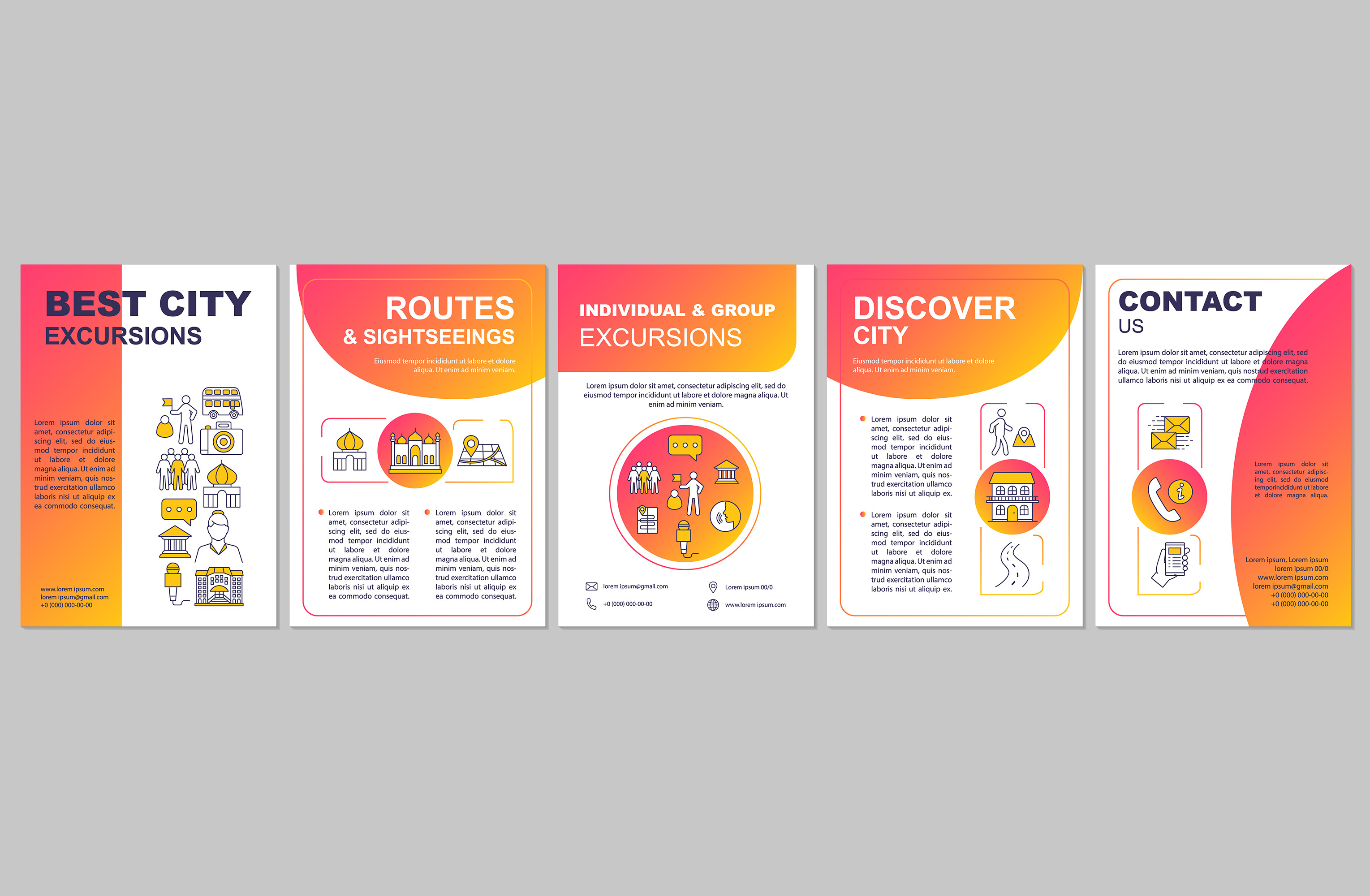 Excursion brochure template layout, a Templates & Theme by bsd studio ...