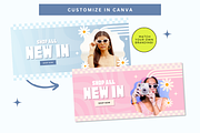 Blue Shopify Retro Website Banners, a Shopify Template by Template Twist Shop (Thumbnail 5 of 5)