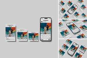 Instagram Post Mockup, a Print Template by Difa Design