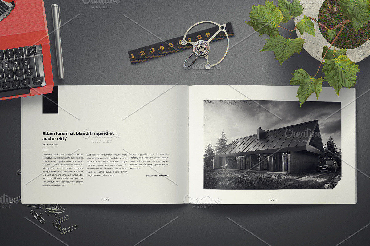 Architecture Landscape Brochure, a Brochure Template by ShapShapy (Photo 3 of 18)