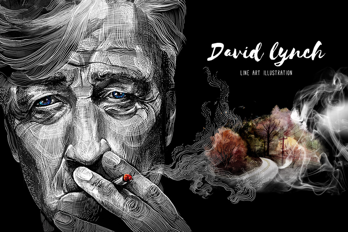 David Lynch Portrait, an Illustration by Inna Sinano (Photo 1 of 4)