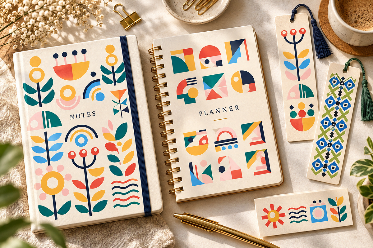 Ethnic Floral & Geometric Ornaments, a Decorative Illustration by Anna Studio (Photo 12 of 12)