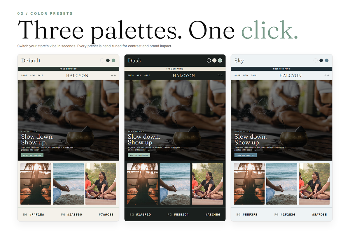 Halcyon Shopify Theme, a Shopify Template by Ibnul Jaif Farabi (Photo 3 of 8)