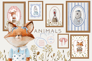 Animals portraits Baby posters