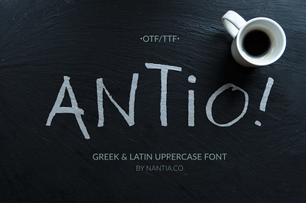 ANTIO! Prokopis | Greek Font Duo, a Font by Greek fonts by nantia.co