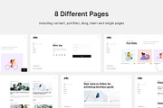 Julia - Creative Portfolio Template, a HTML Template by TemplatesJungle (Thumbnail 3 of 9)