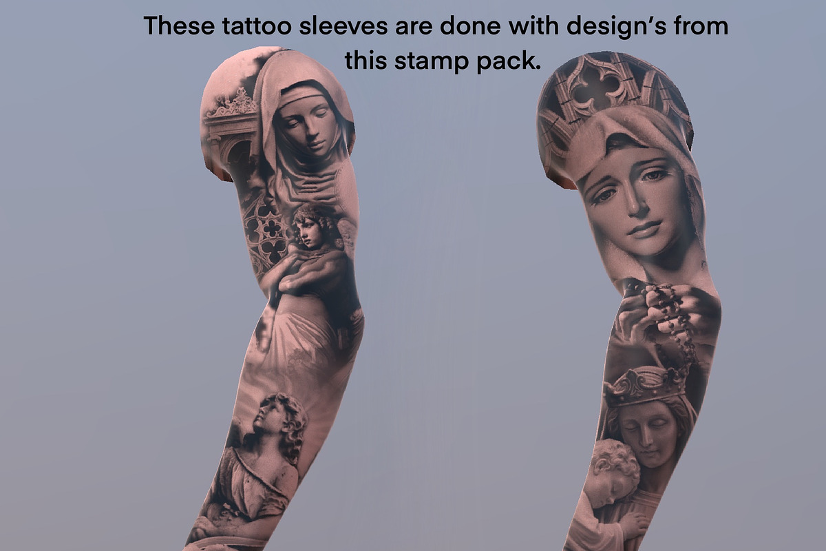 XXL Procreate Tattoo flash bundle, a Brush Add-On by ProcreateInk (Photo 6 of 7)