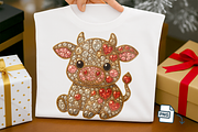 Faux Rhinestone Cow PNG, a Decorative Illustration by Craftsbeefy (Thumbnail 1 of 6)